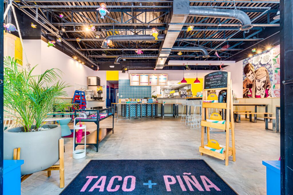 Taco and Piña