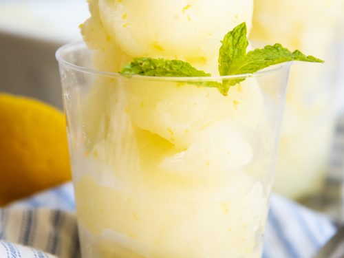 Easy Lemon Sorbet Recipe