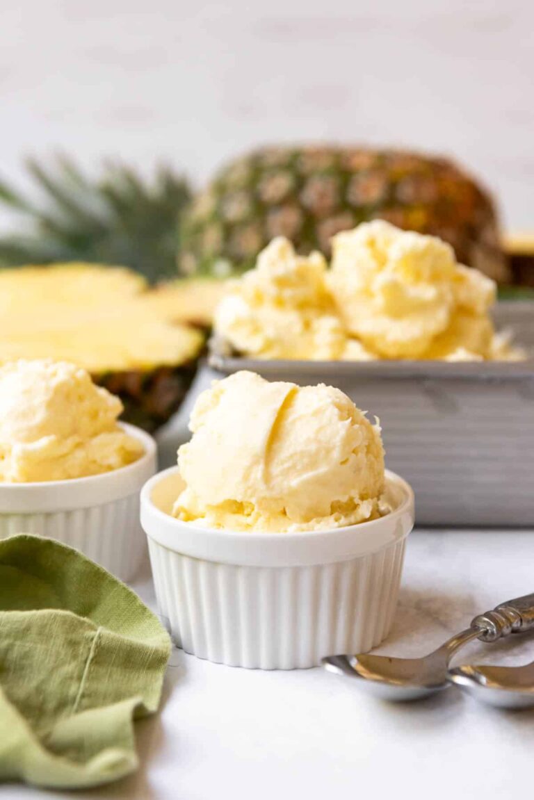 Tropical Pineapple Ice Cream