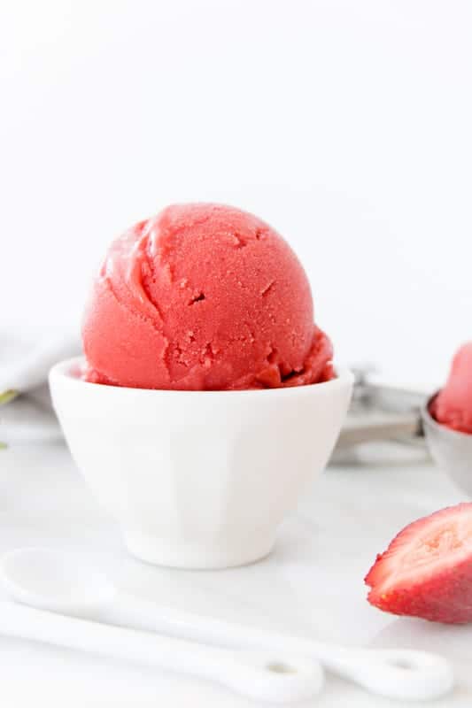 Make Your Own Strawberry Sorbet!